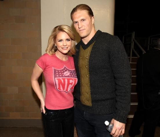 Casey Noble with her life partner Clay Matthews III.